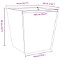 vidaXL Pflanzkübel Anthrazit 40x40x40 Stahl vidaXL Pflanzkübel Anthrazit 40x40x40 Stahl
