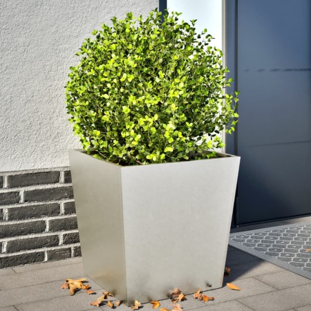 vidaXL Pflanzkübel 2 Stk. 50x50x50 cm Edelstahl