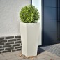 vidaXL Pflanzkübel Weiß 35x35x75 cm Stahl vidaXL Pflanzkübel Weiß 35x35x75 cm Stahl
