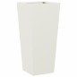 vidaXL Pflanzkübel Weiß 35x35x75 cm Stahl vidaXL Pflanzkübel Weiß 35x35x75 cm Stahl