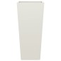 vidaXL Pflanzkübel Weiß 35x35x75 cm Stahl vidaXL Pflanzkübel Weiß 35x35x75 cm Stahl
