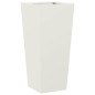 vidaXL Pflanzkübel Weiß 35x35x75 cm Stahl vidaXL Pflanzkübel Weiß 35x35x75 cm Stahl