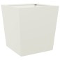 vidaXL Pflanzkübel Weiß 50x50x50 cm Stahl vidaXL Pflanzkübel Weiß 50x50x50 cm Stahl