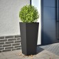 vidaXL Pflanzkübel Schwarz 35x35x75 cm Stahl vidaXL Pflanzkübel Schwarz 35x35x75 cm Stahl