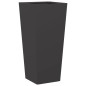 vidaXL Pflanzkübel Schwarz 35x35x75 cm Stahl vidaXL Pflanzkübel Schwarz 35x35x75 cm Stahl