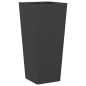vidaXL Pflanzkübel Schwarz 35x35x75 cm Stahl vidaXL Pflanzkübel Schwarz 35x35x75 cm Stahl