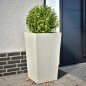 vidaXL Pflanzkübel Weiß 45x45x75 cm Stahl vidaXL Pflanzkübel Weiß 45x45x75 cm Stahl