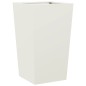 vidaXL Pflanzkübel Weiß 45x45x75 cm Stahl vidaXL Pflanzkübel Weiß 45x45x75 cm Stahl