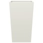 vidaXL Pflanzkübel Weiß 45x45x75 cm Stahl vidaXL Pflanzkübel Weiß 45x45x75 cm Stahl