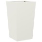 vidaXL Pflanzkübel Weiß 45x45x75 cm Stahl vidaXL Pflanzkübel Weiß 45x45x75 cm Stahl