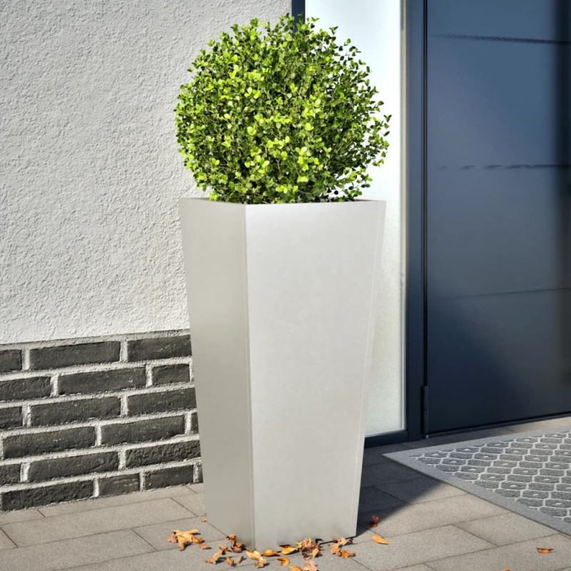 vidaXL Pflanzkübel 2 Stk. 35x35x75 cm Edelstahl vidaXL Pflanzkübel 2 Stk. 35x35x75 cm Edelstahl