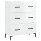 Highboard Hochglanz-Weiß 69,5x34x180 cm Holzwerkstoff Highboard Hochglanz-Weiß 69,5x34x180 cm Holzwerkstoff
