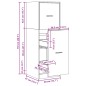 vidaXL Apothekerschrank Weiß 40x41x118 cm Holzwerkstoff vidaXL Apothekerschrank Weiß 40x41x118 cm Holzwerkstoff