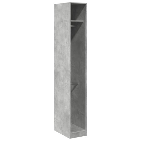 vidaXL Kleiderschrank Betongrau 30x50x200 cm Holzwerkstoff