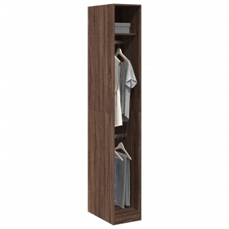 vidaXL Kleiderschrank Braun Eichen-Optik 30x50x200 cm Holzwerkstoff