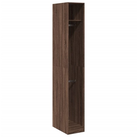 vidaXL Kleiderschrank Braun Eichen-Optik 30x50x200 cm Holzwerkstoff