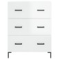 Highboard Hochglanz-Weiß 69,5x34x180 cm Holzwerkstoff Highboard Hochglanz-Weiß 69,5x34x180 cm Holzwerkstoff
