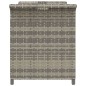 vidaXL Gartenbank mit Kissen Grau 116x46x57 cm Poly Rattan vidaXL Gartenbank mit Kissen Grau 116x46x57 cm Poly Rattan