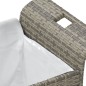 vidaXL Gartenbank mit Kissen Grau 116x46x57 cm Poly Rattan vidaXL Gartenbank mit Kissen Grau 116x46x57 cm Poly Rattan