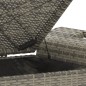 vidaXL Gartenbank mit Kissen Grau 116x46x57 cm Poly Rattan vidaXL Gartenbank mit Kissen Grau 116x46x57 cm Poly Rattan