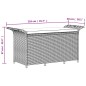 vidaXL Gartenbank mit Kissen Grau 116x46x57 cm Poly Rattan vidaXL Gartenbank mit Kissen Grau 116x46x57 cm Poly Rattan