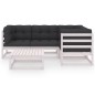 5-tlg. Garten-Lounge-Set mit Kissen Kiefer Massivholz 5-tlg. Garten-Lounge-Set mit Kissen Kiefer Massivholz