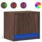vidaXL Wand-Nachttische mit LED-Leuchten 2 Stk. Braun Eichen-Optik vidaXL Wand-Nachttische mit LED-Leuchten 2 Stk. Braun Eichen-Optik
