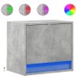 vidaXL Wand-Nachttisch mit LED-Leuchten Betongrau vidaXL Wand-Nachttisch mit LED-Leuchten Betongrau