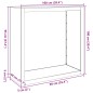 vidaXL Brennholzregal Weiß 100x40x100 cm Stahl vidaXL Brennholzregal Weiß 100x40x100 cm Stahl