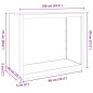 vidaXL Brennholzregal Weiß 100x40x80 cm Stahl vidaXL Brennholzregal Weiß 100x40x80 cm Stahl