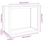 vidaXL Brennholzregal 100x40x80 cm Cortenstahl vidaXL Brennholzregal 100x40x80 cm Cortenstahl