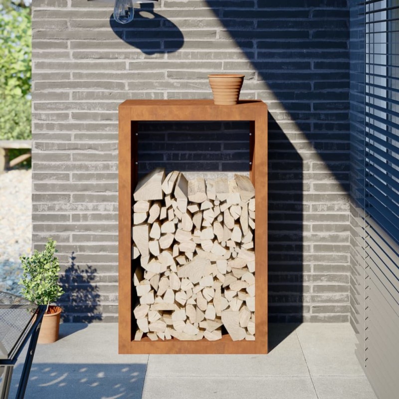 vidaXL Brennholzregal 60x40x100 cm Cortenstahl vidaXL Brennholzregal 60x40x100 cm Cortenstahl