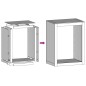 vidaXL Brennholzregal Weiß 60x40x80 cm Stahl vidaXL Brennholzregal Weiß 60x40x80 cm Stahl