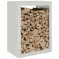 vidaXL Brennholzregal 60x40x80 cm Edelstahl vidaXL Brennholzregal 60x40x80 cm Edelstahl