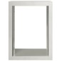vidaXL Brennholzregal 60x40x80 cm Edelstahl vidaXL Brennholzregal 60x40x80 cm Edelstahl