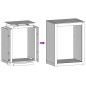 vidaXL Brennholzregal 60x40x80 cm Cortenstahl vidaXL Brennholzregal 60x40x80 cm Cortenstahl