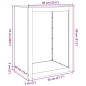 vidaXL Brennholzregal 60x40x80 cm Cortenstahl vidaXL Brennholzregal 60x40x80 cm Cortenstahl
