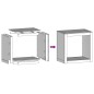 vidaXL Brennholzregal 60x40x60 cm Cortenstahl vidaXL Brennholzregal 60x40x60 cm Cortenstahl
