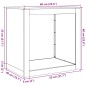 vidaXL Brennholzregal 60x40x60 cm Cortenstahl vidaXL Brennholzregal 60x40x60 cm Cortenstahl