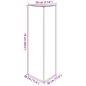 vidaXL Pflanzkübel Anthrazit Dreieckig 30x26x75 cm Stahl vidaXL Pflanzkübel Anthrazit Dreieckig 30x26x75 cm Stahl