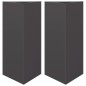 vidaXL Pflanzkübel 2 Stk. Schwarz Dreieckig 40x34,5x70 cm Stahl vidaXL Pflanzkübel 2 Stk. Schwarz Dreieckig 40x34,5x70 cm Stahl