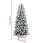 vidaXL Künstlicher Weihnachtsbaum mit Schnee 150 LEDs 150 cm vidaXL Künstlicher Weihnachtsbaum mit Schnee 150 LEDs 150 cm