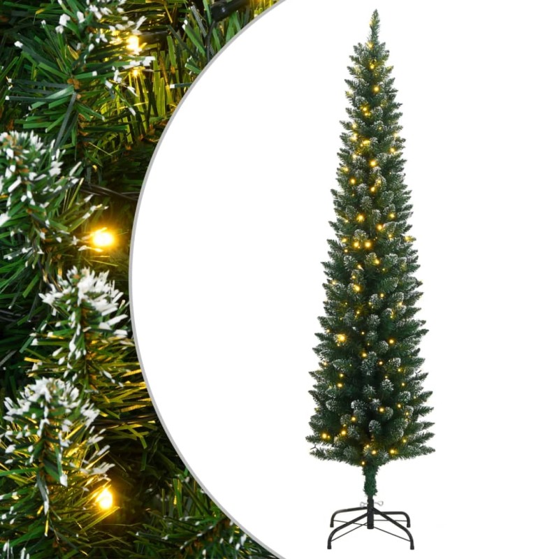 vidaXL Künstlicher Weihnachtsbaum Schlank 150 LEDs 120 cm vidaXL Künstlicher Weihnachtsbaum Schlank 150 LEDs 120 cm