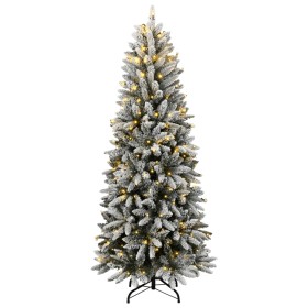 vidaXL Künstlicher Weihnachtsbaum mit Schnee 300 LEDs 210 cm