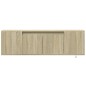 vidaXL TV-Wandschrank mit LED-Beleuchtung Sonoma-Eiche 135x31x39,5 cm vidaXL TV-Wandschrank mit LED-Beleuchtung Sonoma-Eiche 135x31x39,5 cm