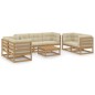 8-tlg. Garten-Lounge-Set mit Kissen Kiefer Massivholz 8-tlg. Garten-Lounge-Set mit Kissen Kiefer Massivholz