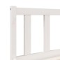 vidaXL Massivholzbett Extra Lang ohne Matratze Weiß 80x210 Kiefernholz vidaXL Massivholzbett Extra Lang ohne Matratze Weiß 80x210 Kiefernholz