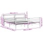 vidaXL Bettgestell mit Kopfteil ohne Matratze Weiß 200x200 cm vidaXL Bettgestell mit Kopfteil ohne Matratze Weiß 200x200 cm