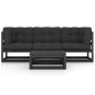 4-tlg. Garten-Lounge-Set mit Kissen Kiefer Massivholz 4-tlg. Garten-Lounge-Set mit Kissen Kiefer Massivholz