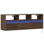 vidaXL TV-Wandschrank LED-Beleuchtung Braun Eichen-Optik 130x31x45 cm vidaXL TV-Wandschrank LED-Beleuchtung Braun Eichen-Optik 130x31x45 cm
